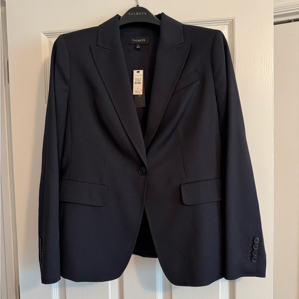 TALBOTS NWT Suiting Pinstripe Blazer/Jacket size 8